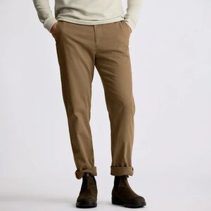 Men’s Freefly Anchor Chino Pant 32x30 Dark Khaki Casual Everyday Travel